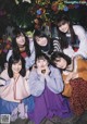 A group of young women posing for a picture together.